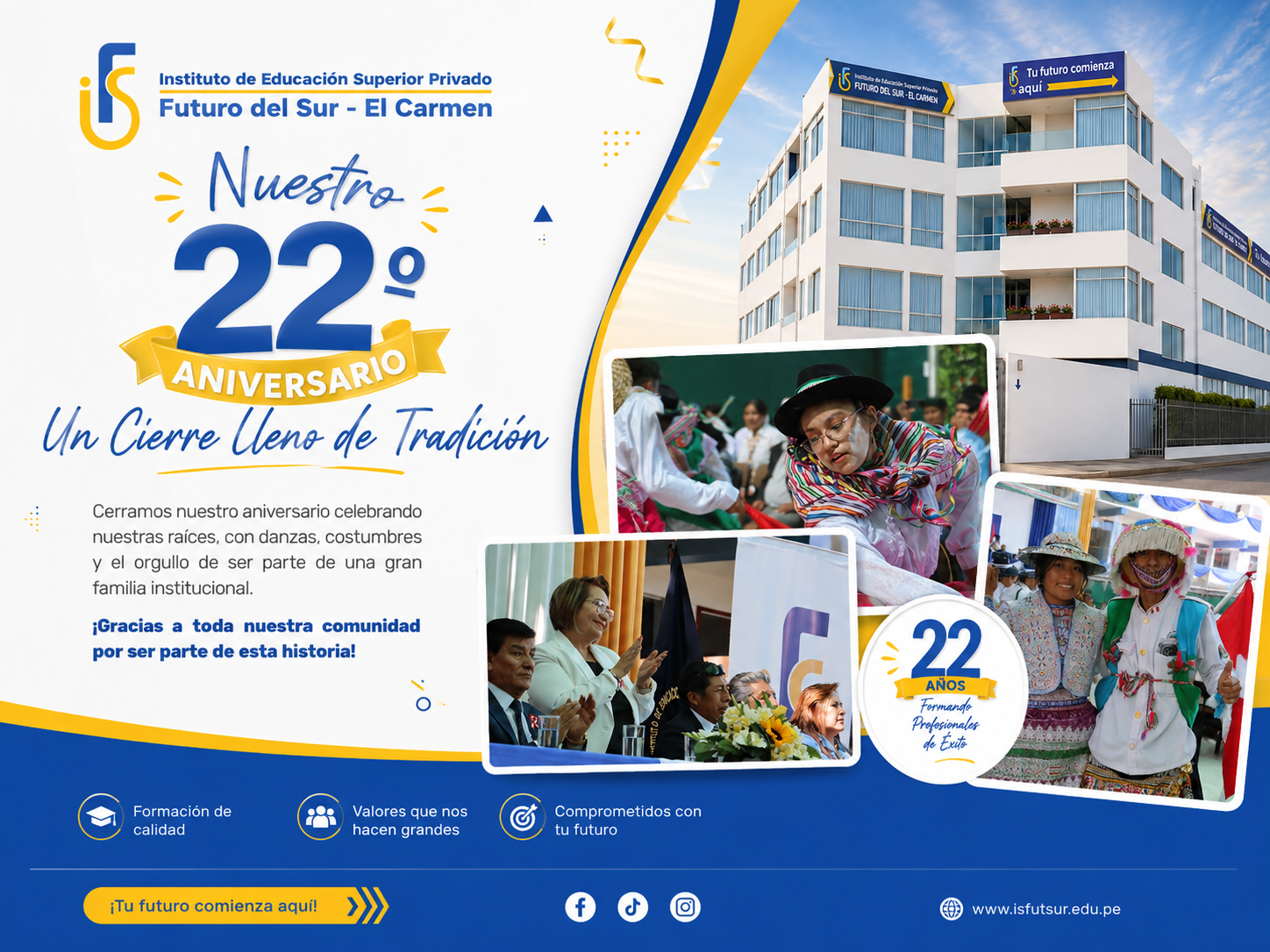 CIERRE DE ACTIVIDADES POR NUESTRO 22 ANIVERSARIO 